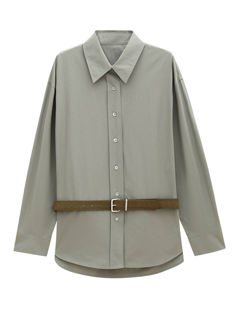 Sage Belted Shirt