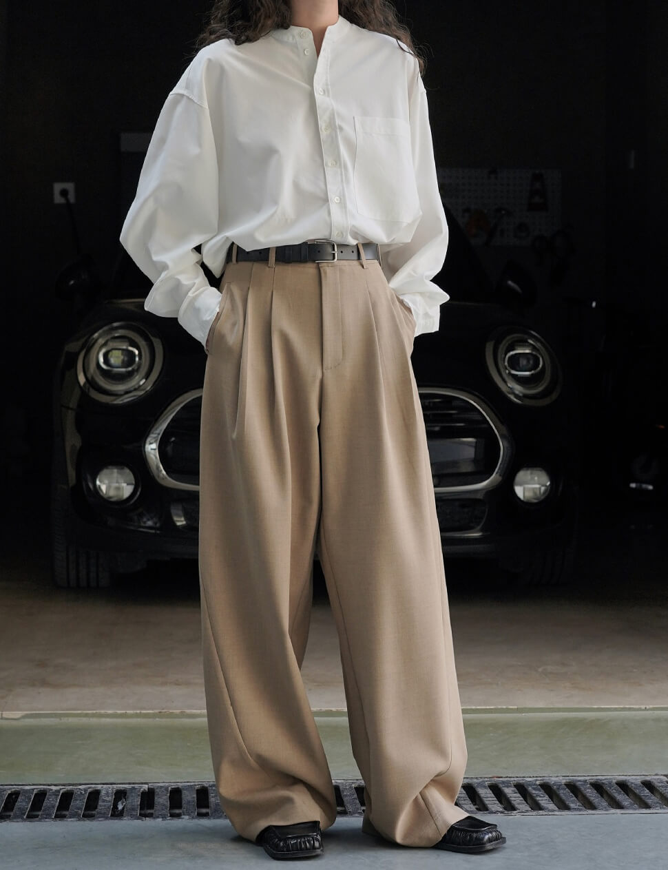 Leo Tan Barrel Leg Pants