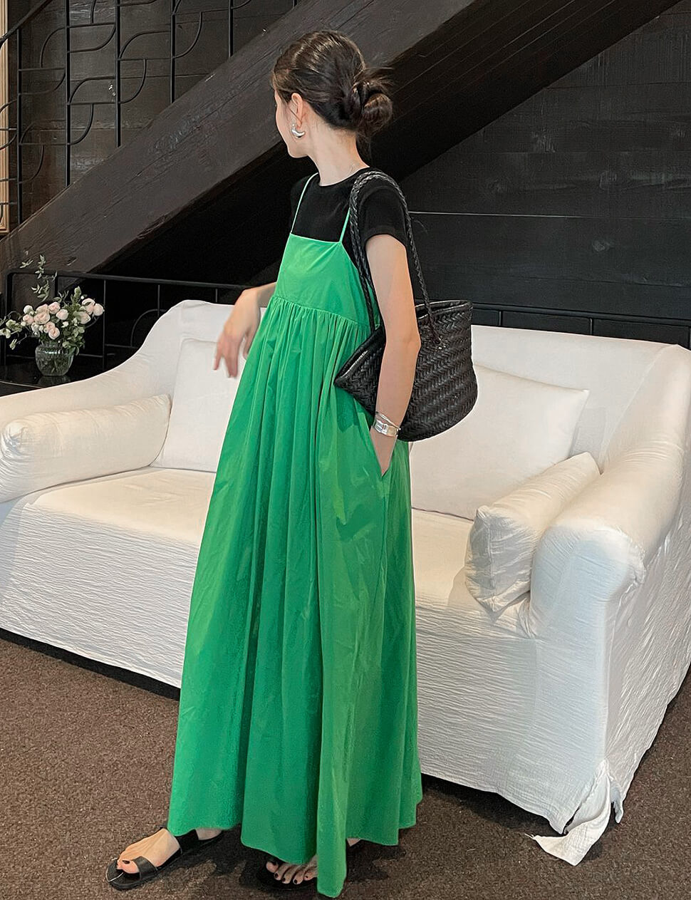 Green Empire Dress