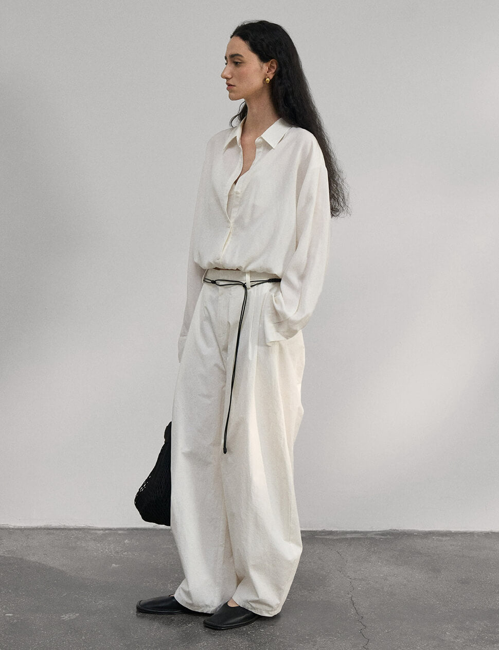 Crop Layered Bubble Shirt