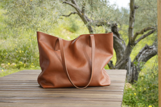 CLOUD OSLO - Leather Tote Bag