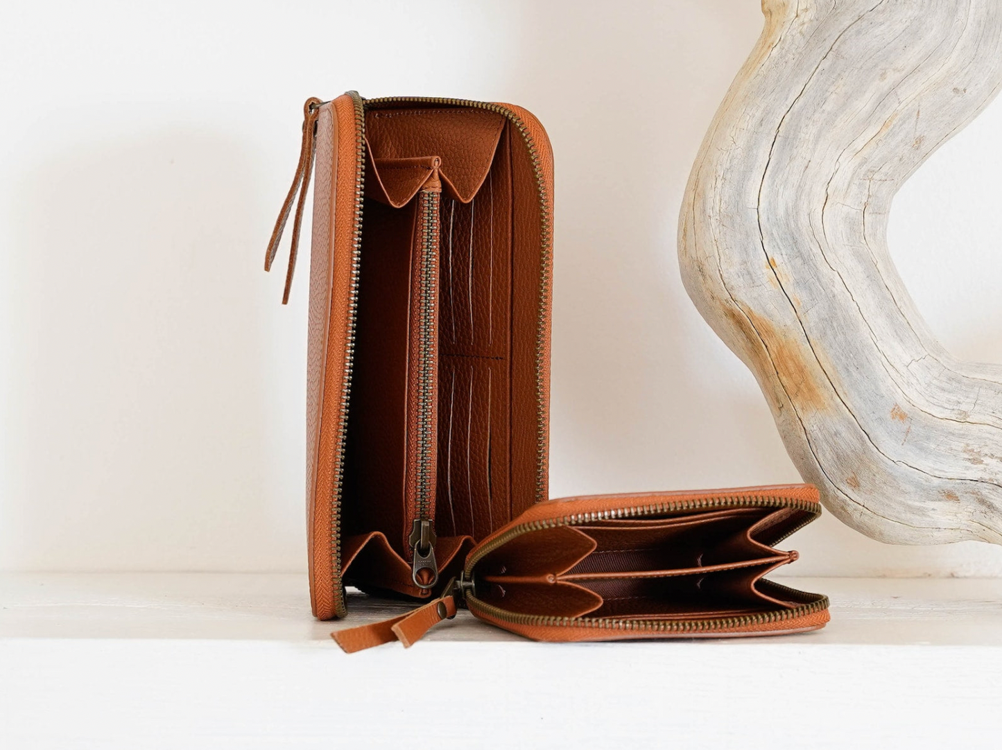 Leather Zip Wallet