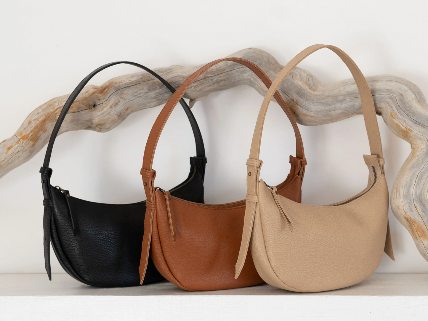 MOON - Shoulder Leather bag