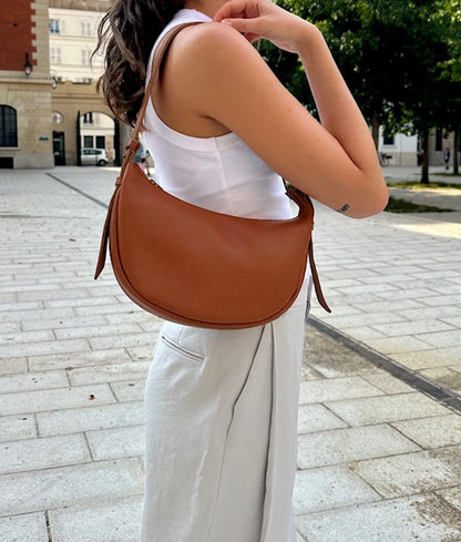 MOON - Shoulder Leather bag