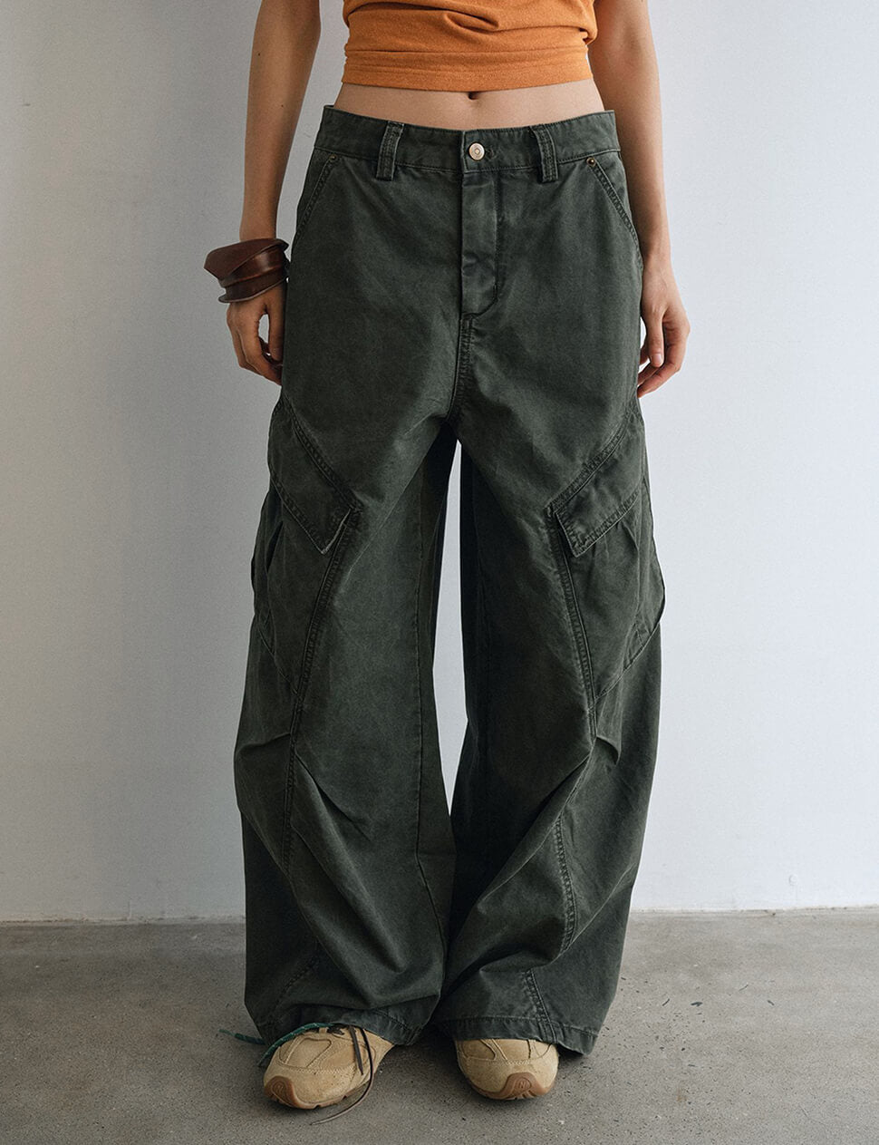 Olive Cargo Pants-BESTSELLER