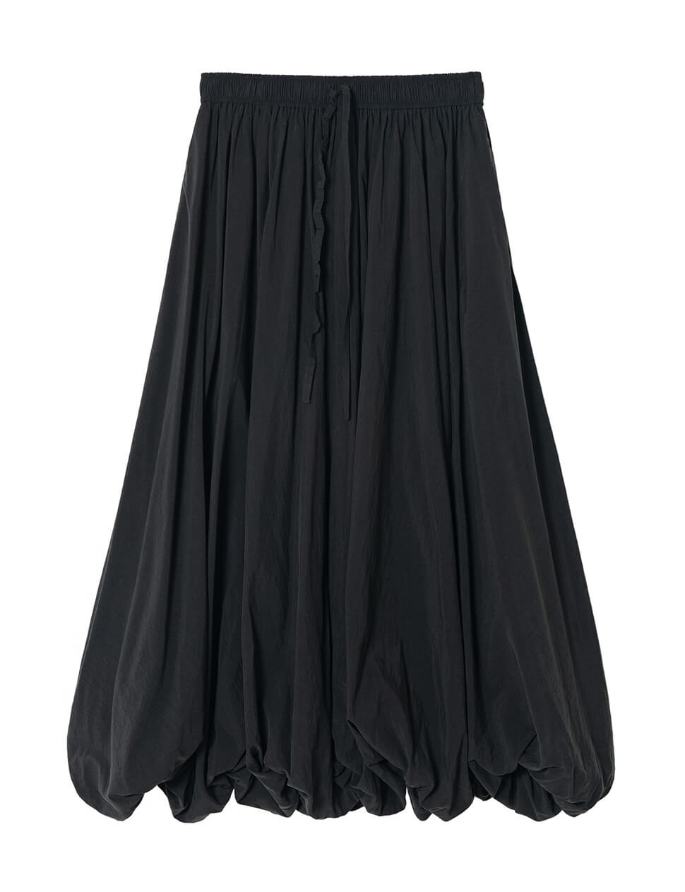 Black Bubble Hem Skirt