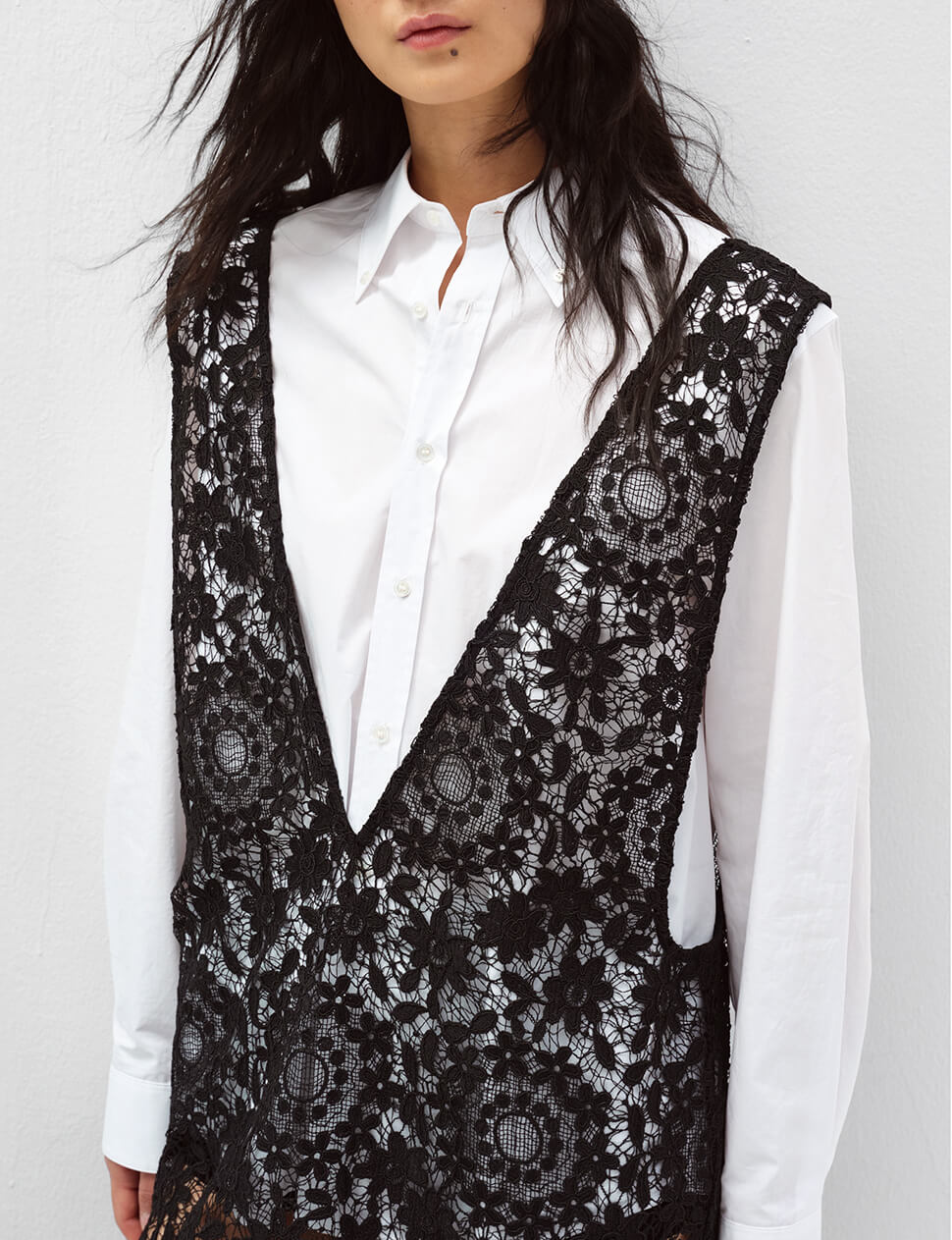 Black Floral Lace Tank Dress