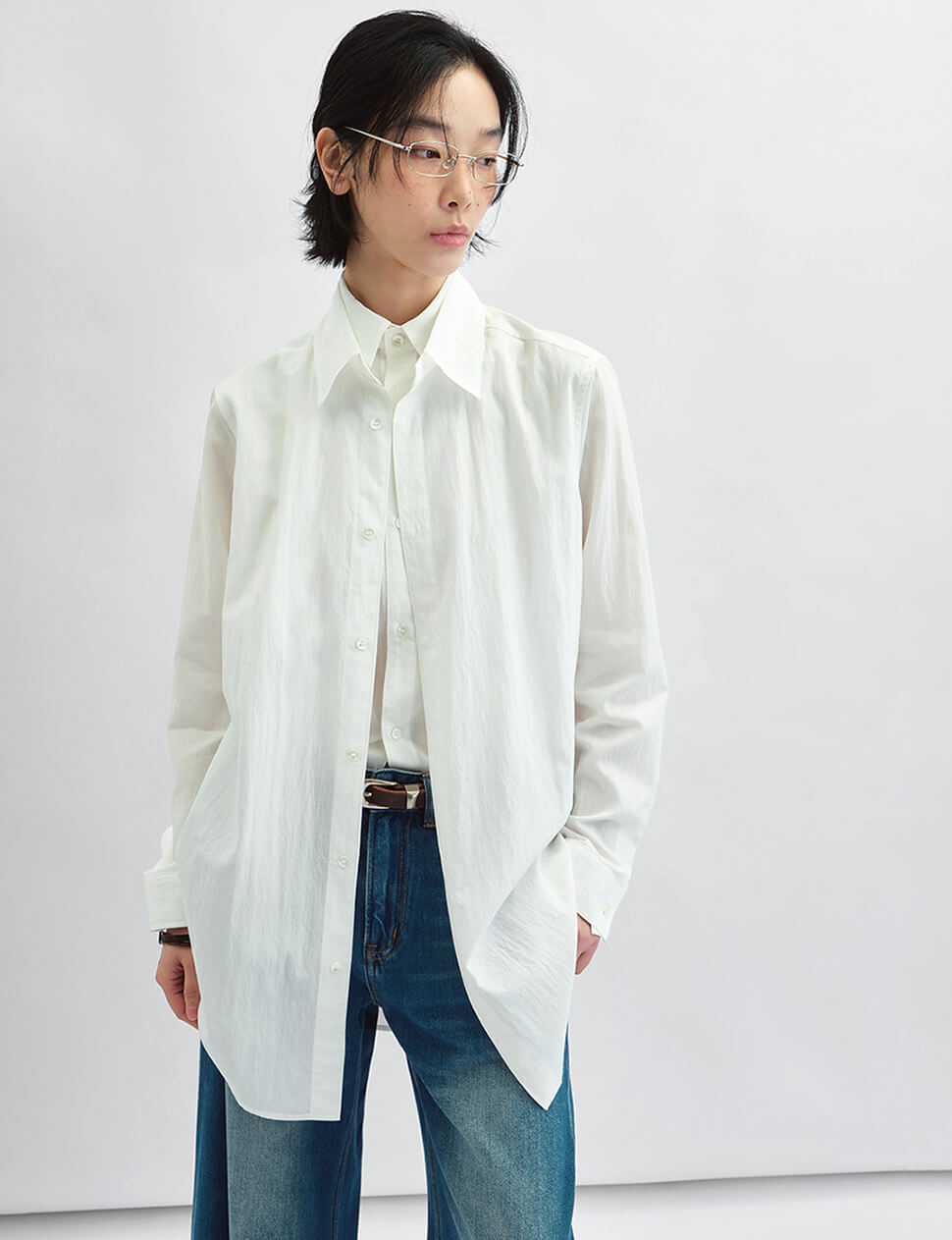 Double Layered Long Shirt